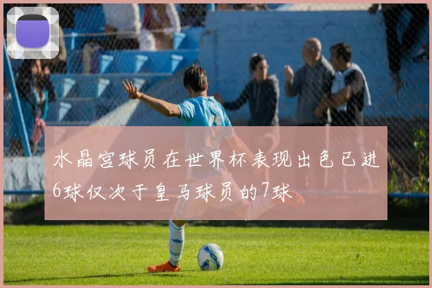 水晶宫球员在世界杯表现出色已进6球仅次于皇马球员的7球